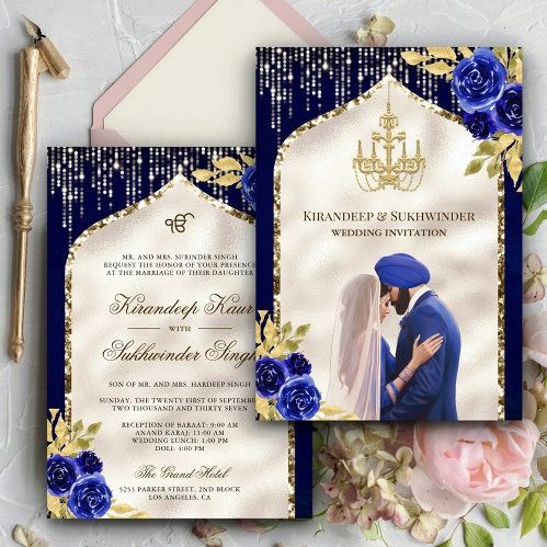 Premium Sikh Wedding Invitation Cards